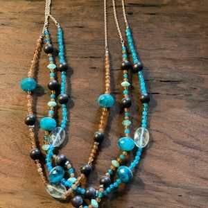 Wood & Turquoise Beads